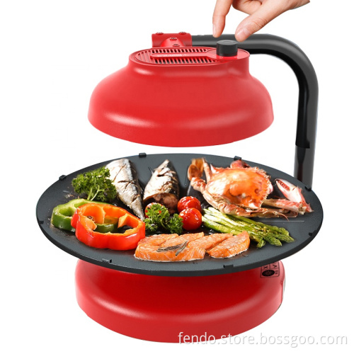 220V 3D Infrared Heating Indoor Smokeless Multi-Function Electric BBQ Grill
